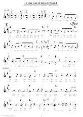 descargar la partitura para acordeón LE CHA CHA DE BELLA FRANCA en formato PDF