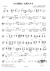 download the accordion score Samba grata in PDF format