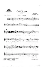 descargar la partitura para acordeón CAROLINA en formato PDF