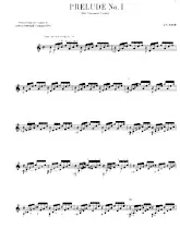 télécharger la partition d'accordéon Prelude en C major pour guitare au format PDF