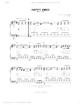 descargar la partitura para acordeón Happy Christmas (War is over) en formato PDF