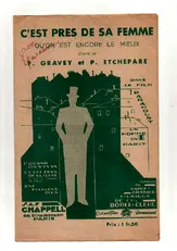 télécharger la partition d'accordéon C'EST PRES DE SA FEMME QU'ON EST ENCORE MIEUX au format PDF
