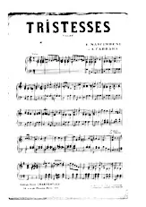 download the accordion score TRISTESSES in PDF format