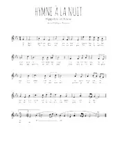 descargar la partitura para acordeón HYMNE A LA NUIT en formato PDF