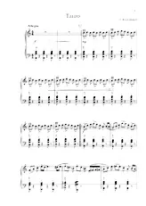 télécharger la partition d'accordéon Cinq chansons (Tango/Valse/ Madleni Valse/ Étudier/ Danser) (Bayan) au format PDF