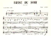 scarica la spartito per fisarmonica Brise du soir in formato PDF