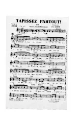 télécharger la partition d'accordéon TAPISSEZ PARTOUT au format PDF