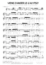 télécharger la partition d'accordéon VIENS DANSER LE CALYPSO au format PDF