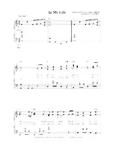 descargar la partitura para acordeón In my life en formato PDF
