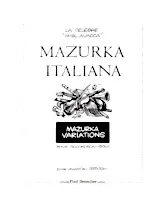 télécharger la partition d'accordéon MAZURKA ITALIANA au format PDF