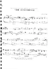 download the accordion score Time remembered in PDF format