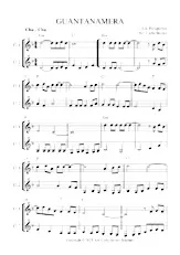 télécharger la partition d'accordéon GUANTANAMERA Clarinet Duo au format PDF