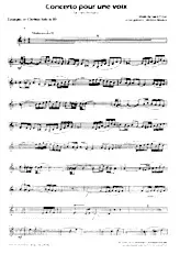 download the accordion score CONCERTO POUR UNE VOIX (TRUMPET CLARINET SOLO IN Bb) in PDF format