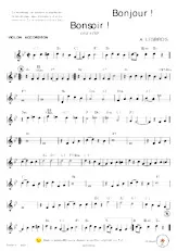 descargar la partitura para acordeón Bonjour Bonsoir ! en formato PDF