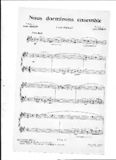 scarica la spartito per fisarmonica Nous dormirons ensemble (orchestration suite) in formato PDF