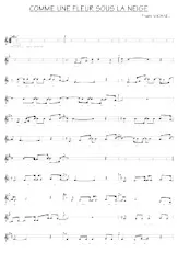 descargar la partitura para acordeón COMME UNE FLEUR SOUS LA NEIGE en formato PDF