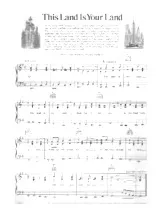 download the accordion score This land is your land in PDF format
