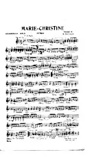 télécharger la partition d'accordéon MARIE-CHRISTINE au format PDF