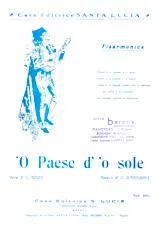 télécharger la partition d'accordéon 'O Paese D' 'o sole au format PDF