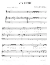 download the accordion score J'y crois in PDF format