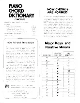 télécharger la partition d'accordéon Tableau accords piano au format PDF