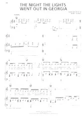 download the accordion score The night the lights went out in Georgia in PDF format
