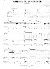 download the accordion score Whenever, wherever (Suerte) in PDF format