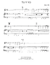 descargar la partitura para acordeón Tu y Yo en formato PDF