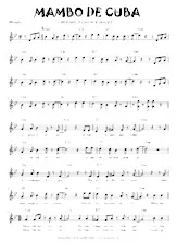 descargar la partitura para acordeón MAMBO DE CUBA en formato PDF