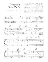 download the accordion score The bible tells me so in PDF format