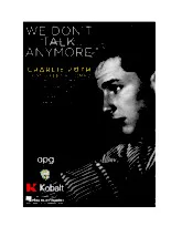 télécharger la partition d'accordéon We don't talk anymore au format PDF