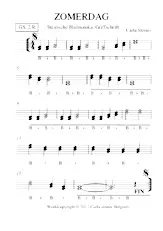 descargar la partitura para acordeón ZOMERDAG en formato PDF