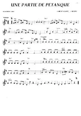 download the accordion score UNE PARTIE DE PETANQUE  ( autre version ) in PDF format