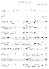 descargar la partitura para acordeón Grazie Mille 1ère version en formato PDF