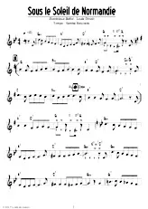 download the accordion score SOUS LE SOLEIL DE NORMANDIE in PDF format