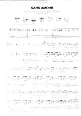 scarica la spartito per fisarmonica Sans amour in formato PDF