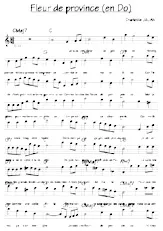 scarica la spartito per fisarmonica Fleur de Province (Chant : Charlotte Julian) (Relevé) in formato PDF