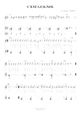 télécharger la partition d'accordéon C'est Guignol (Chant : Chantal Goya) (Relevé) au format PDF