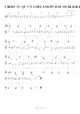 descargar la partitura para acordeón Crois tu qu'un goëland puisse oublier la mer (Relevé) en formato PDF