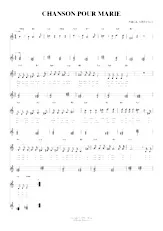 scarica la spartito per fisarmonica Chanson pour Marie (Relevé) in formato PDF