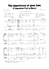 descargar la partitura para acordeón The importance of your love (L'important c'est la rose) en formato PDF