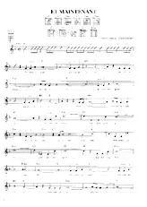 descargar la partitura para acordeón Et maintenant en formato PDF