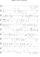 download the accordion score Lady d'Arbanville (Relevé) in PDF format