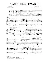télécharger la partition d'accordéon Sacré Charlemagne (Chant : France Gall) au format PDF