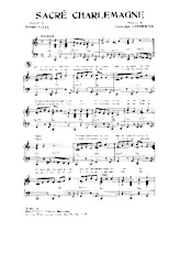 download the accordion score Sacré Charlemagne (Chant : France Gall) in PDF format