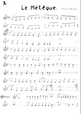 descargar la partitura para acordeón Le métèque (Manuscrite) en formato PDF