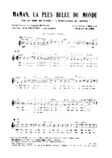 download the accordion score Maman la plus belle du monde (La più bella del mondo) ('t aller mooiste ter wereld) in PDF format