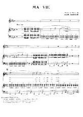 descargar la partitura para acordeón Ma vie (Slow Lent) en formato PDF