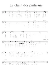 descargar la partitura para acordeón Le Chant Des Partisans en formato PDF