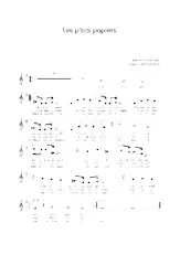 scarica la spartito per fisarmonica Les p'tits papiers in formato PDF